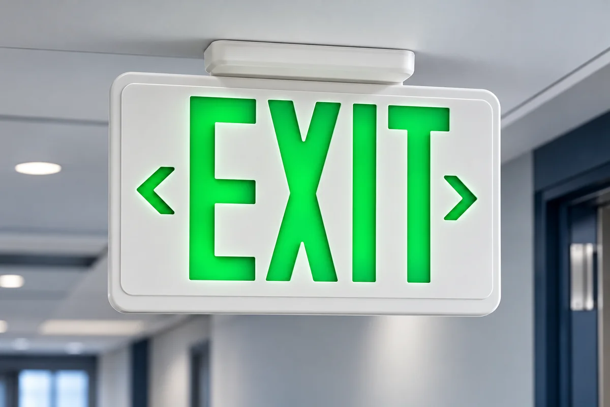 Emergency Exit Sign